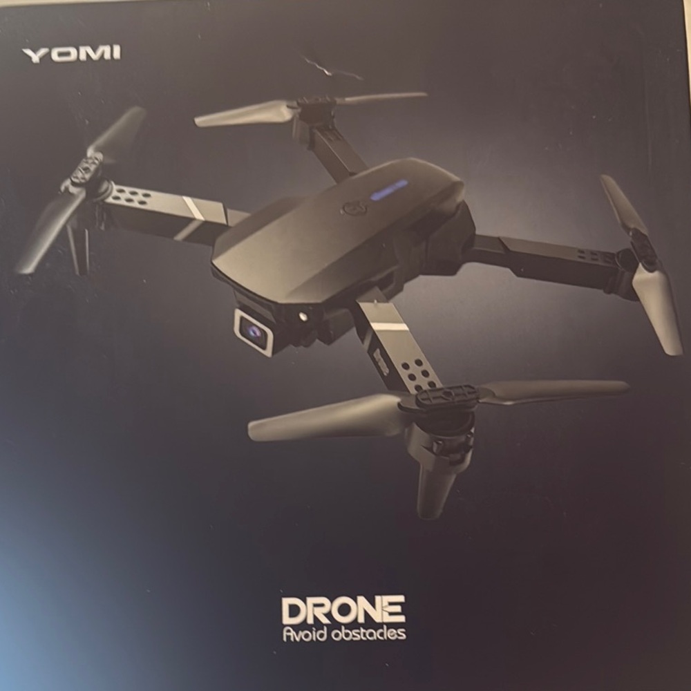 Black Drone with Obstacle Avoidance